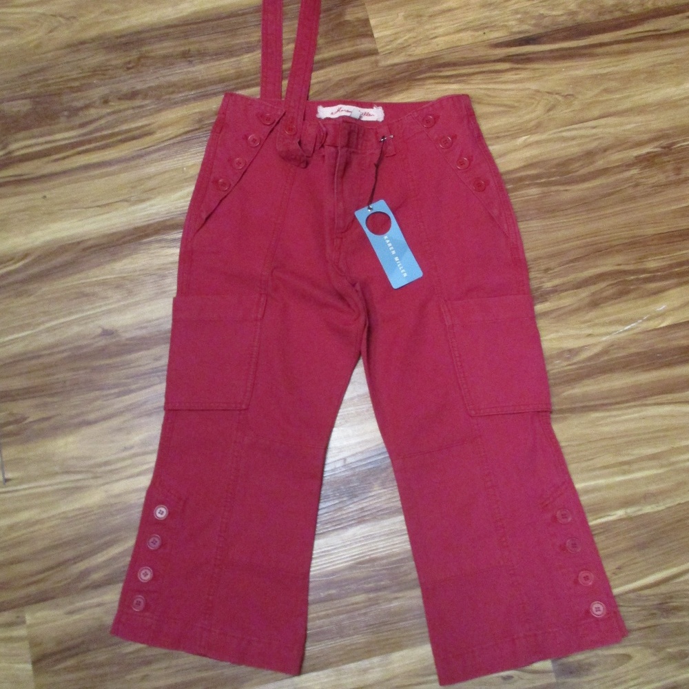 Karen Millen 1 Strap Crop Overall Pants US 6 NWT
